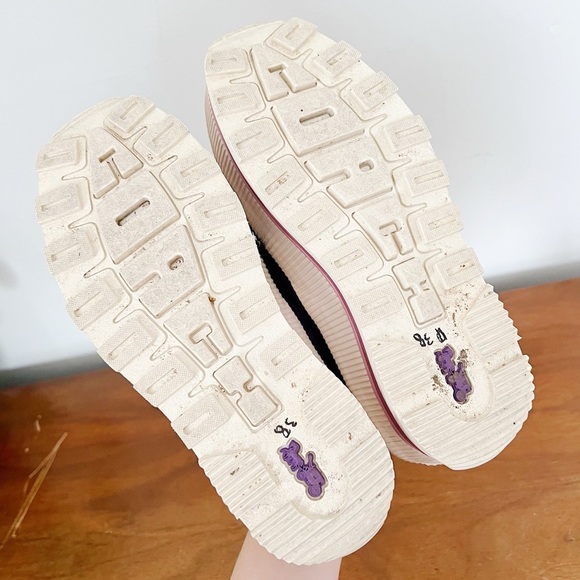 COACH • Platform Sneaker creeper chunky purple suede leather lug sole grunge - Picture 12 of 13